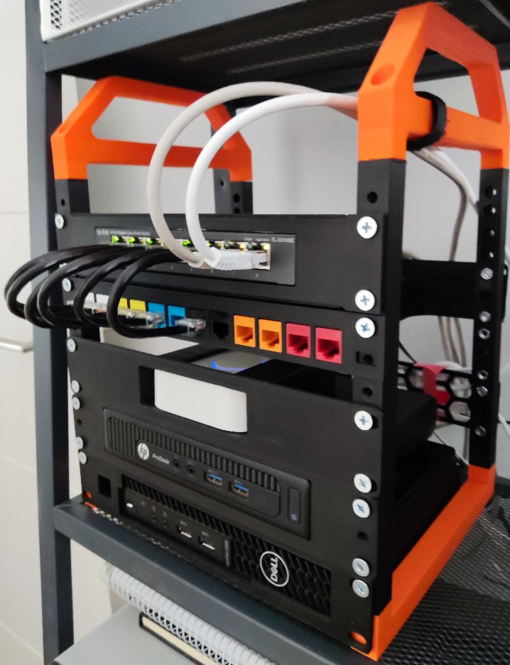 Rack de 10 pulgadas impreso en 3D